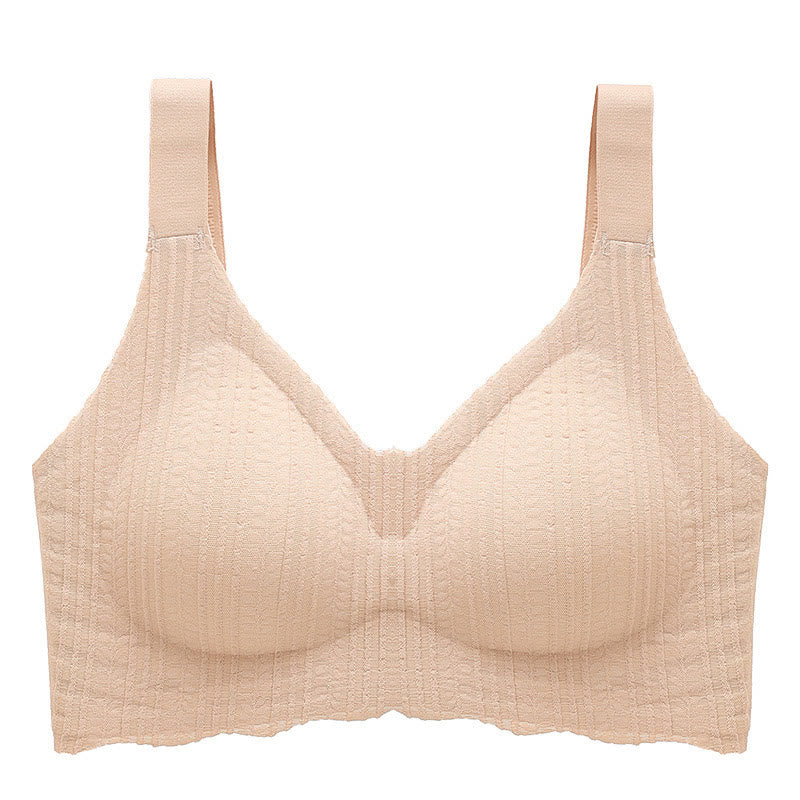 Thin Wave Edge Wireless Sports Bra - Nude - 6XL - image 1