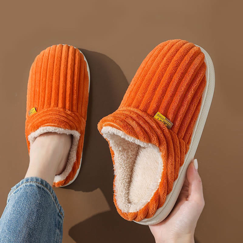 Plus Size Couple Indoor Slippers - Orange - EU44-45(US10-11) - image 11