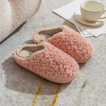 Plus Size Plush Soft Slippers - Pink - EU44-45(US10-11) - image 8