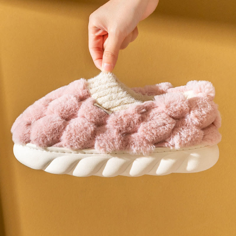 Plus Size Plush Square Slippers - image 4
