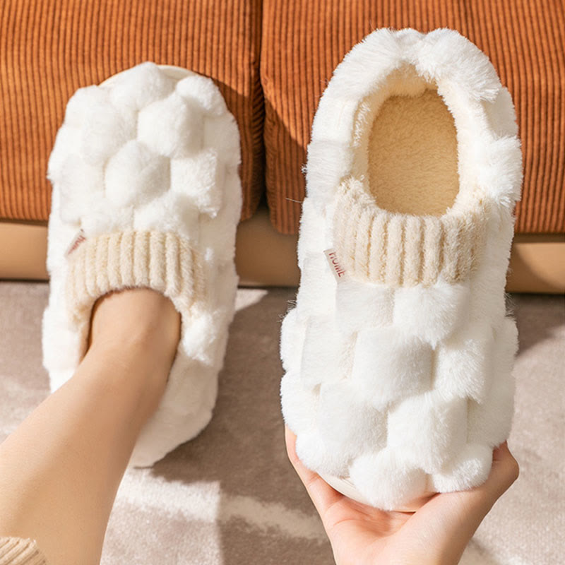 Plus Size Plush Square Slippers - image 6