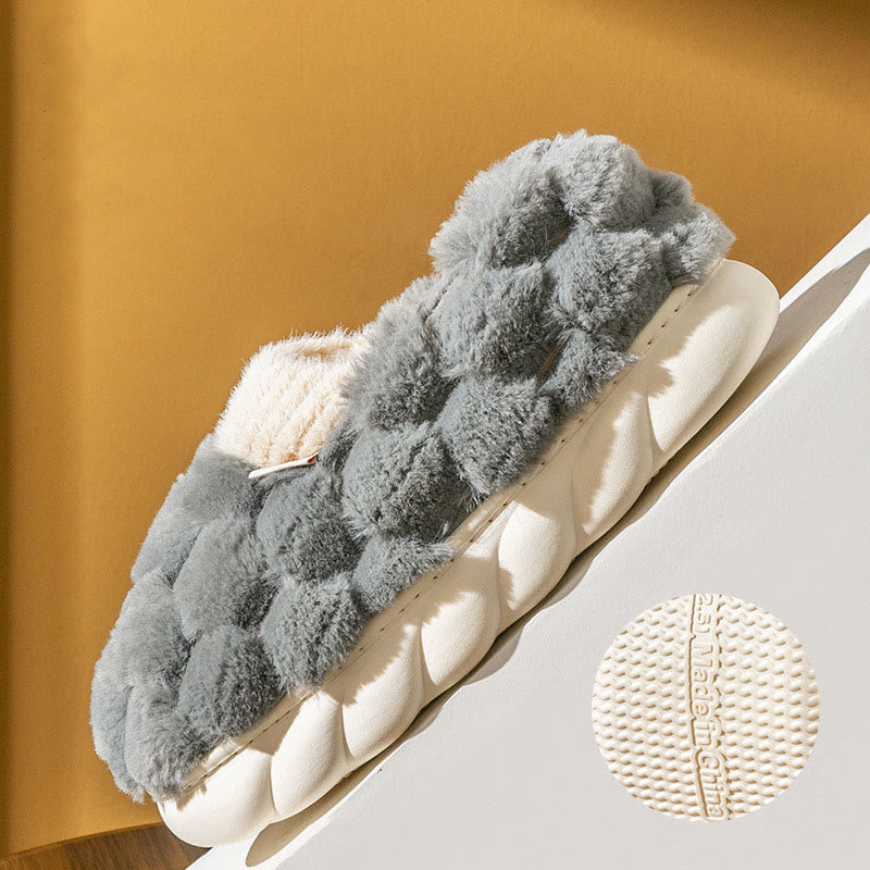Plus Size Plush Square Slippers - image 5