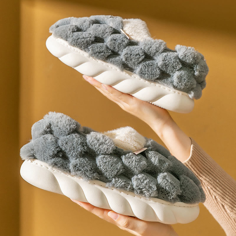 Plus Size Plush Square Slippers - image 2