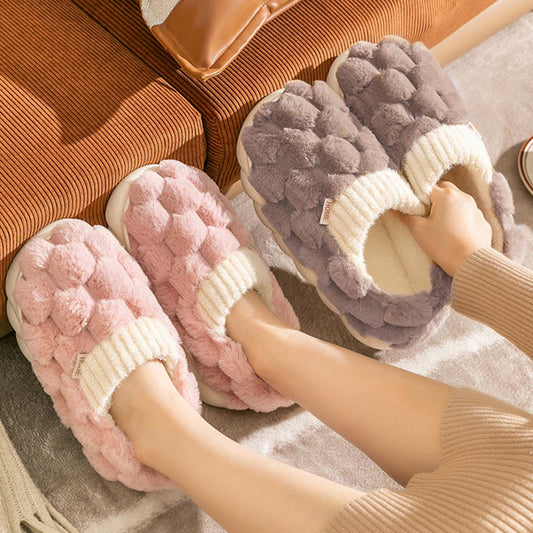 Plus Size Plush Square Slippers - image 0