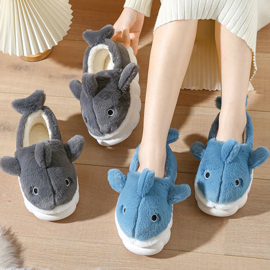 Plus Size Cute Whale Slippers - image 1