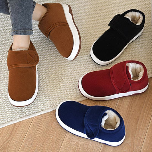 Plus Size Fuzzy Thickened Slippers - image 1