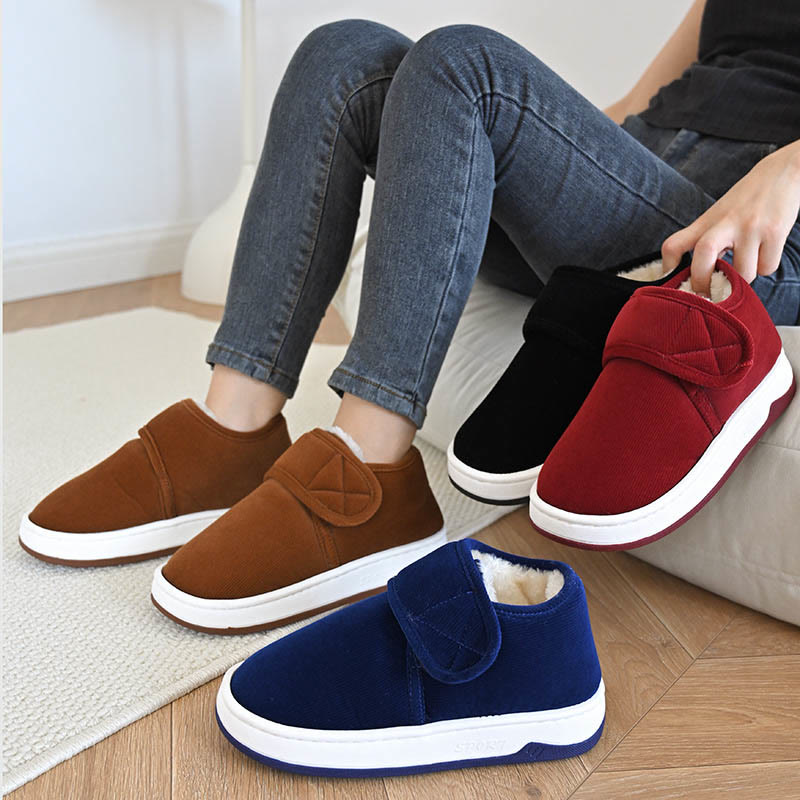 Plus Size Fuzzy Thickened Slippers - image 1