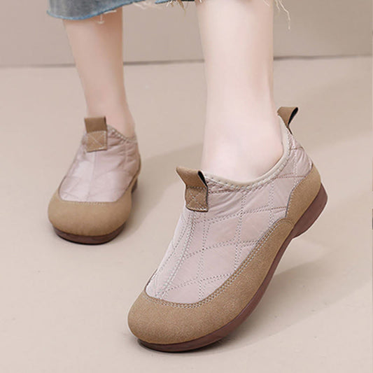 Plus Size Quilted Soft Slippers - image 0