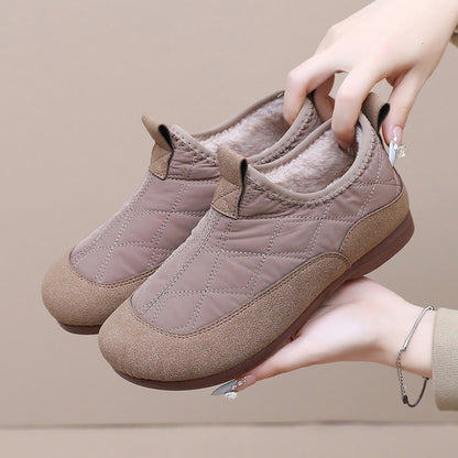 Plus Size Quilted Soft Slippers - Khaki - EU41(US7.5) - image 14
