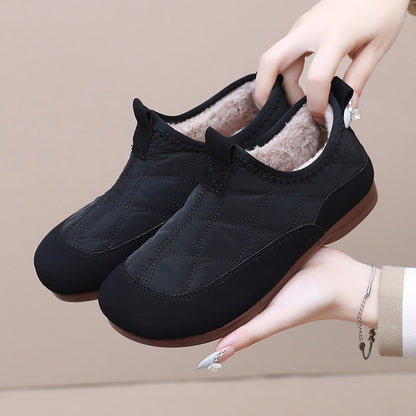 Plus Size Quilted Soft Slippers - Black - EU41(US7.5) - image 12