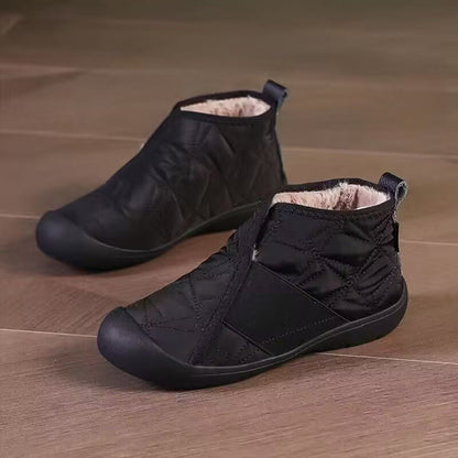 Plus Size Waterproof Warm Slippers - Black - EU44(US10) - image 9