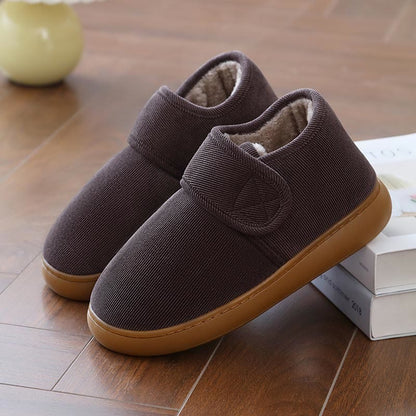 Plus Size Warm Lightweight Sole Slippers - Brown - EU46-47(US10) - image 11
