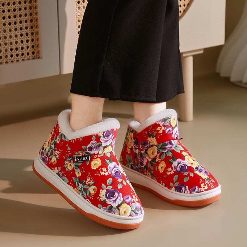 Plus Size Elegant flowers Slippers - image 3