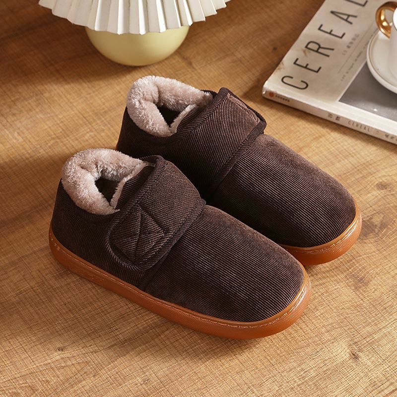 Plus Size Anti Slip Diabetic Slippers - Brown - EU46-47(US10-11) - image 11