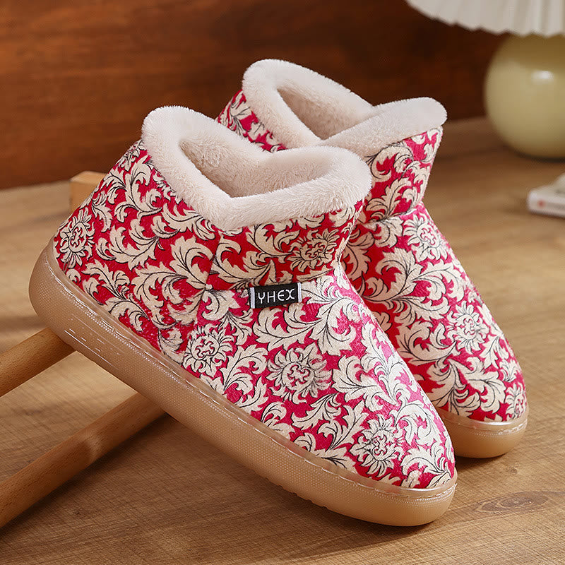 Plus Size Elegant Pattern Slippers - Pink - EU40-41(US7-7.5) - image 7