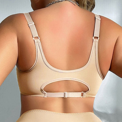 Seamless Front Buckle Full Cup Wireless Bra