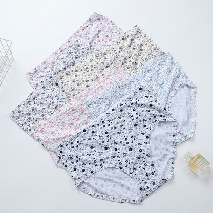 Plus Size Soft Comfortable Floral Panty(3 Packs)