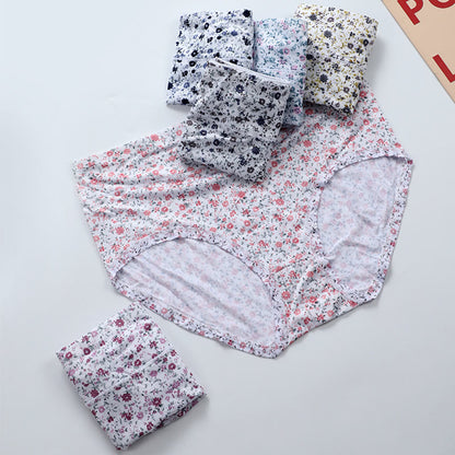 Plus Size Soft Comfortable Floral Panty(3 Packs)