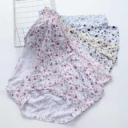 Plus Size Soft Comfortable Floral Panty(3 Packs)