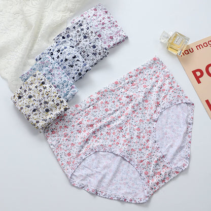 Plus Size Soft Comfortable Floral Panty(3 Packs)