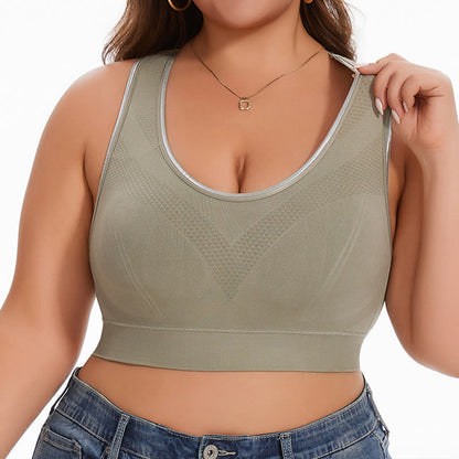 Seamless Breathable Sports Yoga Wireless Bra - image 0