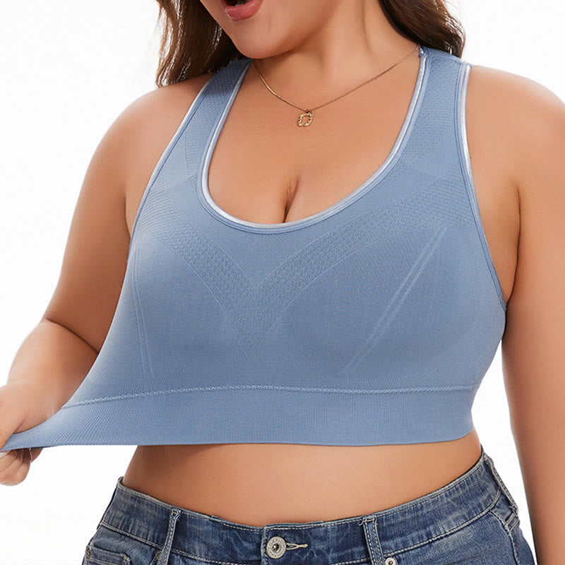 Seamless Breathable Sports Yoga Wireless Bra - image 5