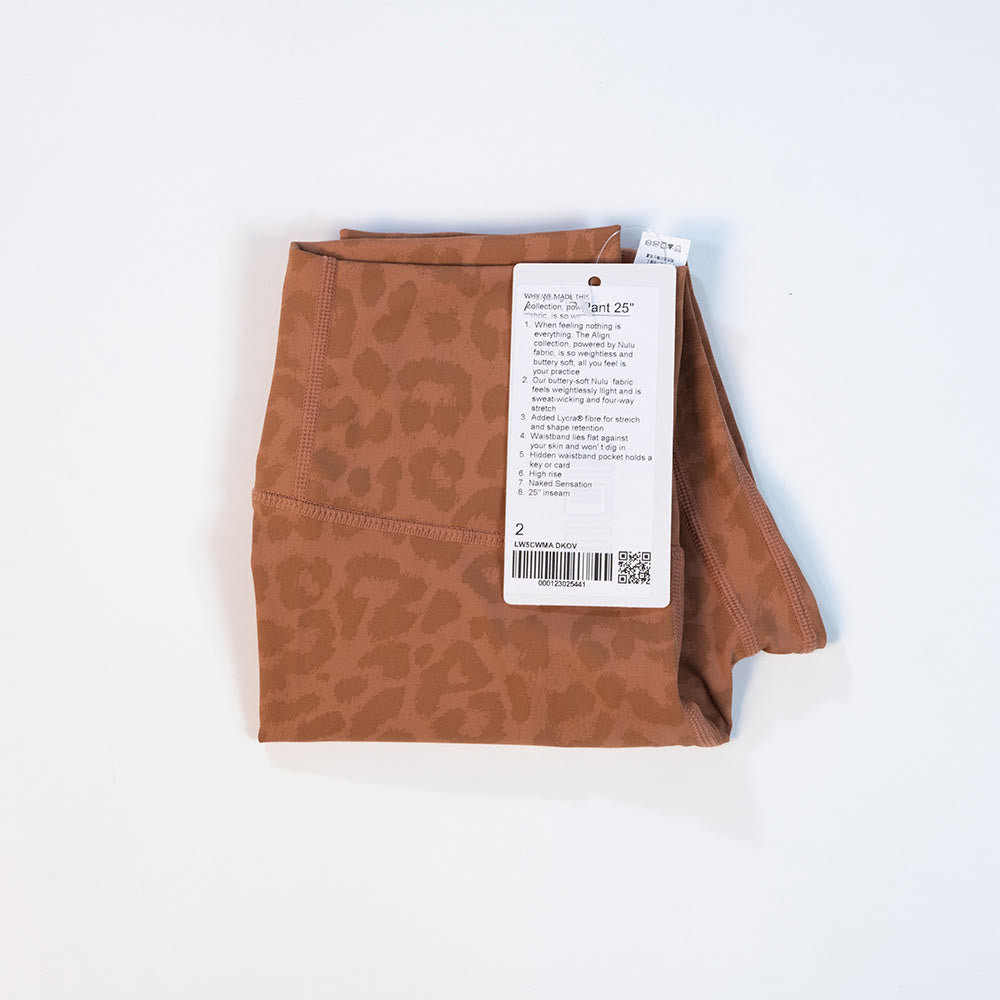 High Waist Fitness Yoga Leopard Legging - Orange - 3XL - image 15