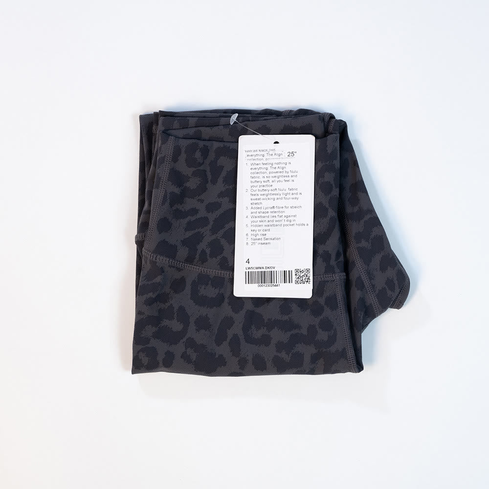 High Waist Fitness Yoga Leopard Legging - Grey - 3XL - image 16