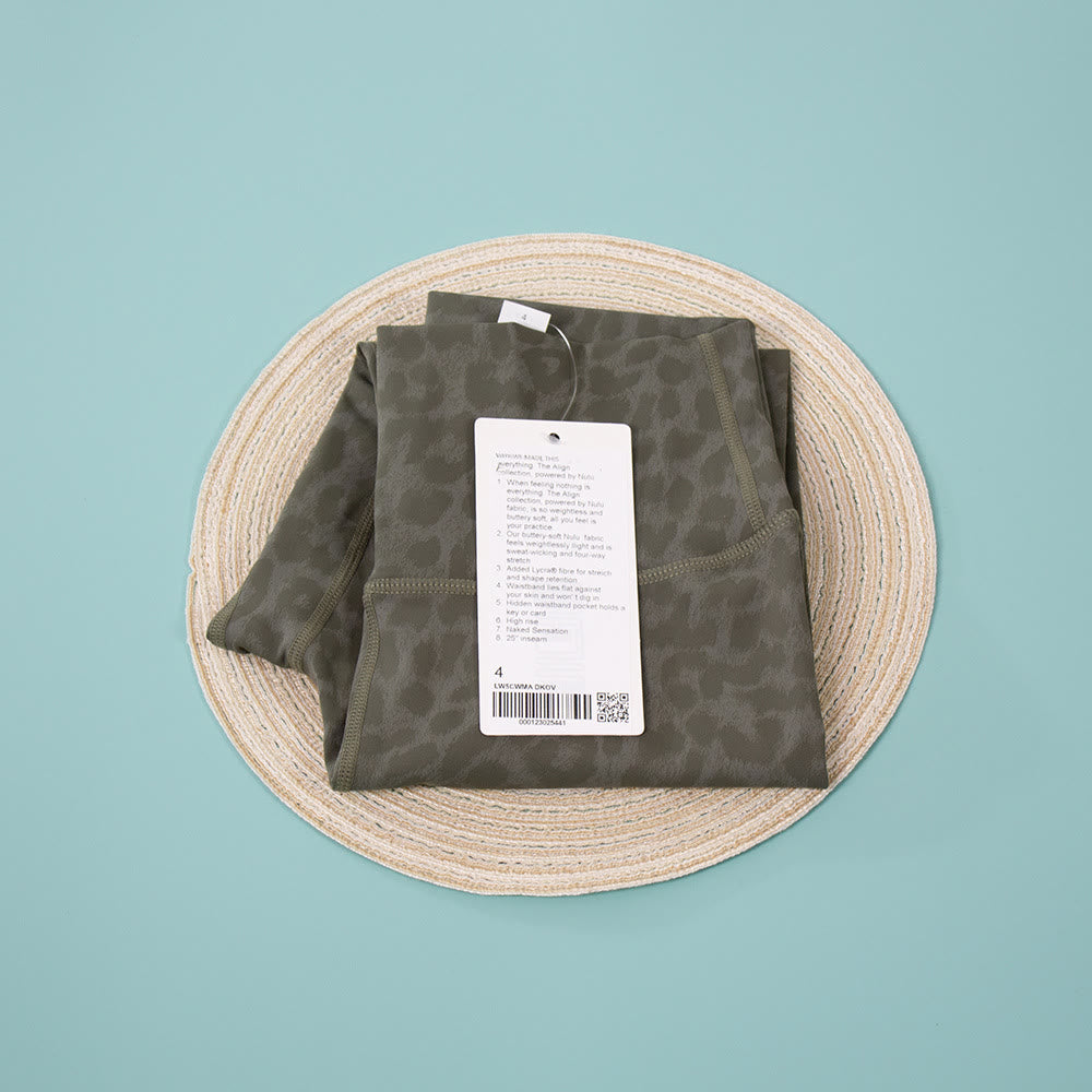 High Waist Fitness Yoga Leopard Legging - Green - 3XL - image 13