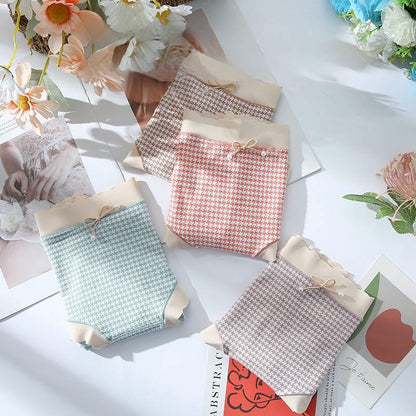 High Waist Seamless Plaid Panty(3 Packs) - image 2