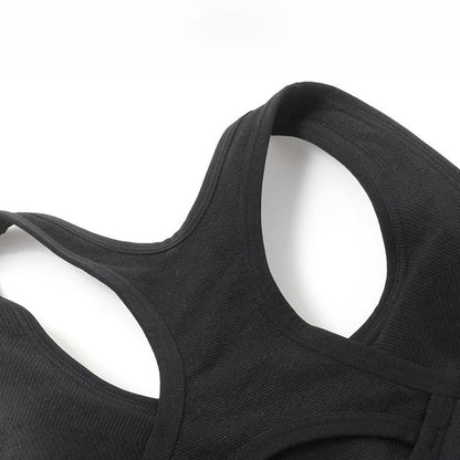 Plus Size Breathable Fitness Yoga Outer Wear Wireless Bra - image 2
