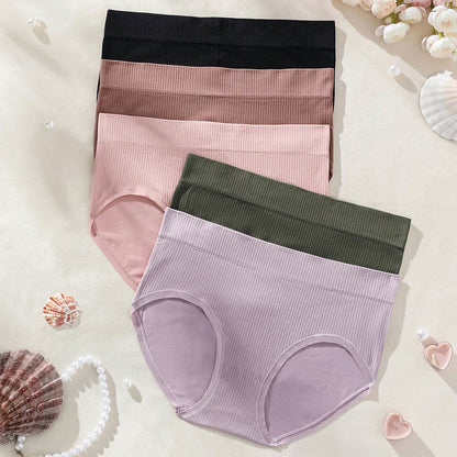 Plus Size Pure Color Breathable Seamless Panty(3 Packs)