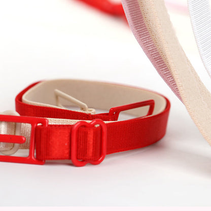 Solid Color Anti-slip Elastic Bra Strap Holder(6 Packs)