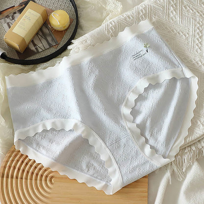 Plus Size High Waist Four Leaf Flower Panty(3 Packs)