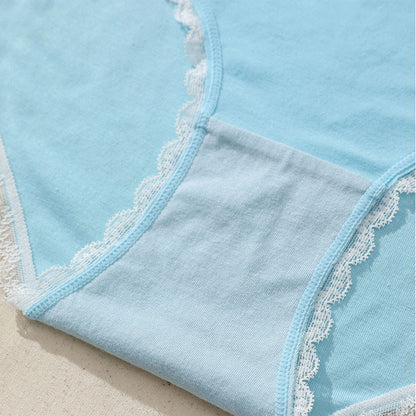 Mid-rise High Elastic Comfortable Lace Panty(3 Packs)