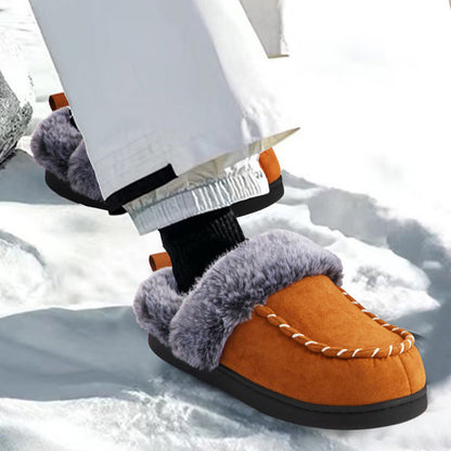 Plus Size Warm Lined Soft Floor Slippers - image 1