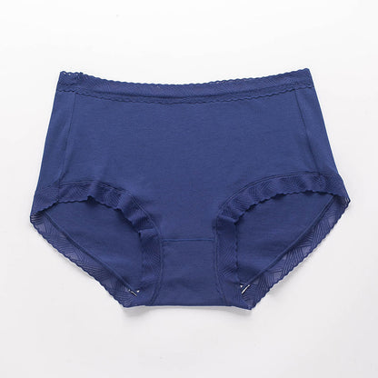 Plus Size Simple High Waist Cotton Panty(3 Packs)