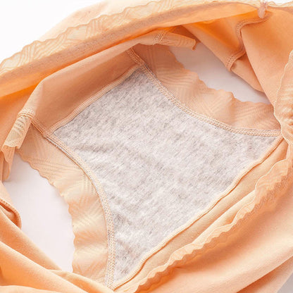 Plus Size Simple High Waist Cotton Panty(3 Packs)