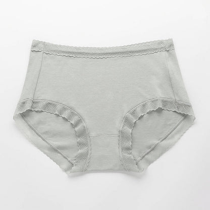 Plus Size Simple High Waist Cotton Panty(3 Packs)