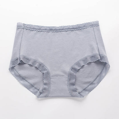 Plus Size Simple High Waist Cotton Panty(3 Packs)