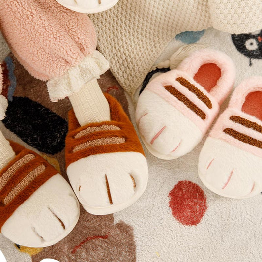Plus Size Funny Animal Paw Novelty Slippers - image 1