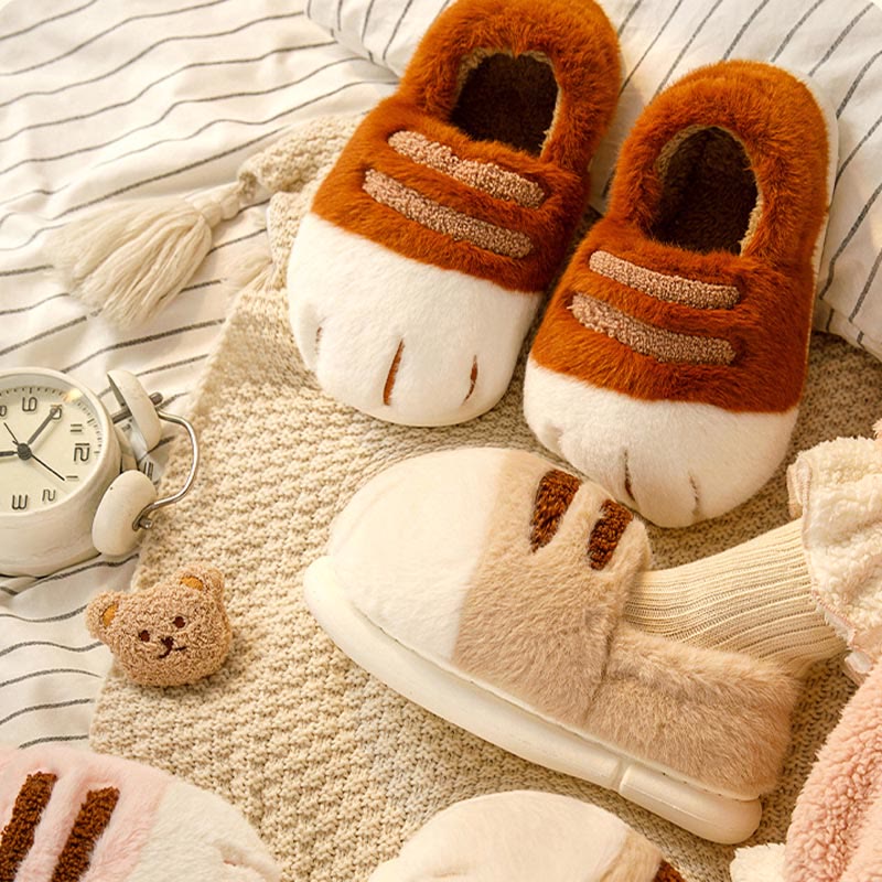 Plus Size Funny Animal Paw Novelty Slippers - image 2