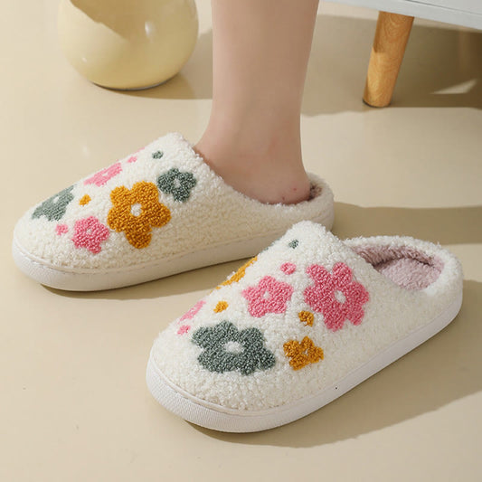 Plus Size Adorable vibrant blooms Slippers - image 0