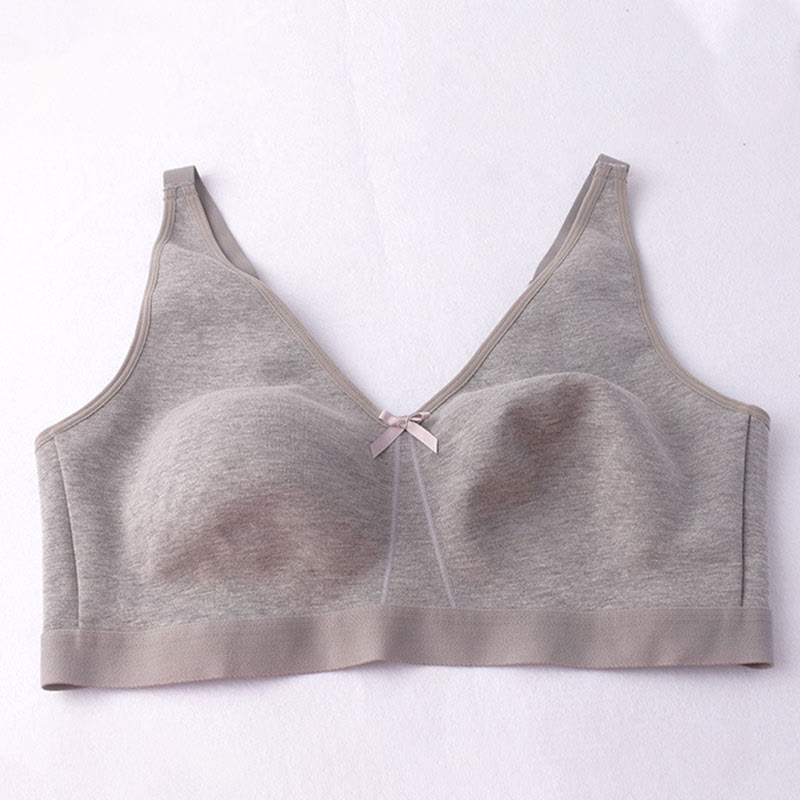 Seamless Cotton Wireless Bra - image 6