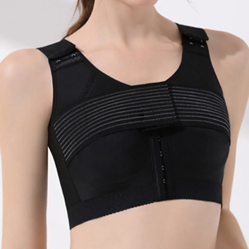 Post Surgery Breast Support Compression Vest - Black - XS - image 2