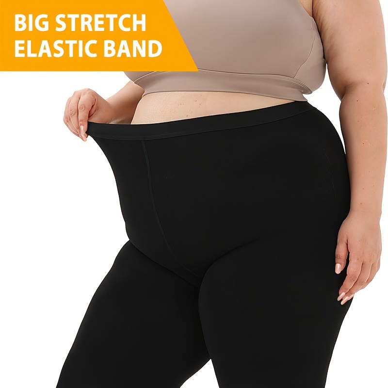 Plus Size Medical Toeless Compression Tights(15-20mmHg) - image 7