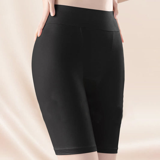 High Waist 2-in-1 Panty Safety Pant - Black - 4XL - image 0