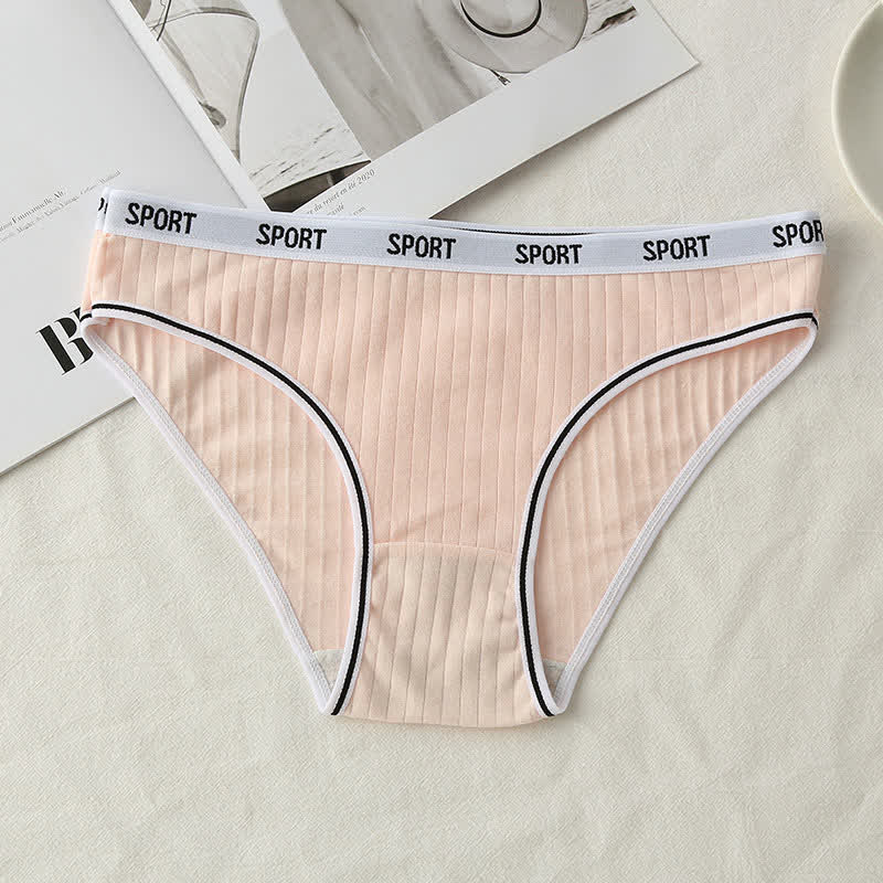 Plus Size Mid-Rise Cotton Breathable Panty(3 Packs)