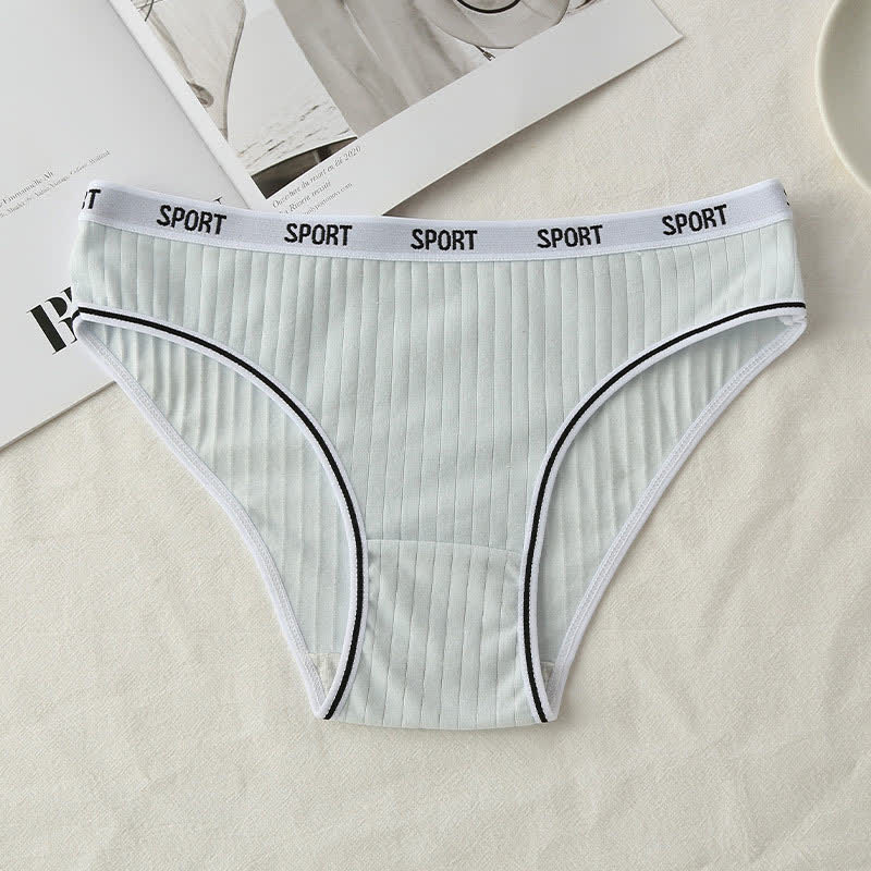 Plus Size Mid-Rise Cotton Breathable Panty(3 Packs)