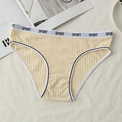 Plus Size Mid-Rise Cotton Breathable Panty(3 Packs)